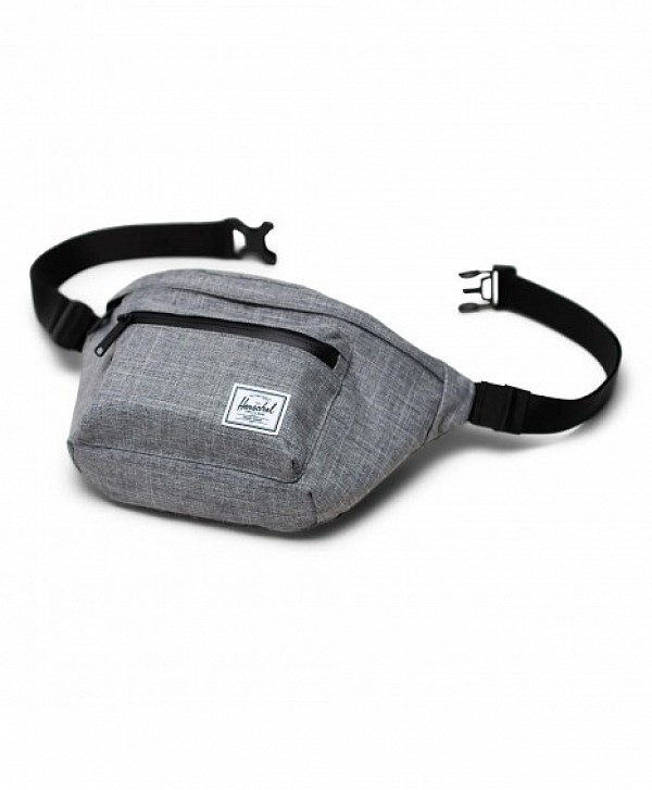 HERSCHEL POP QUIZ HIP PACK RAVEN CROSSHATCH