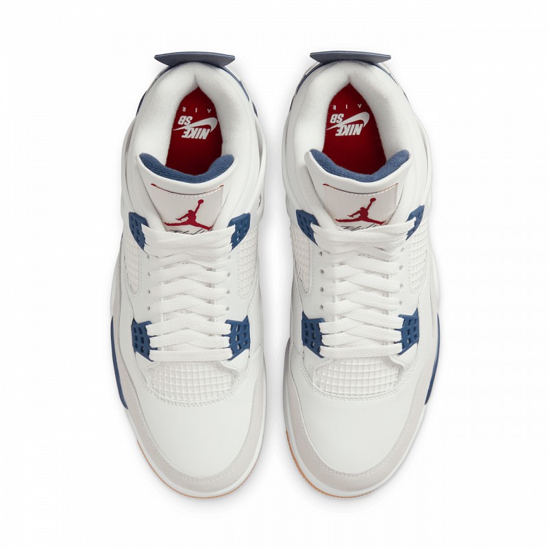 ファッション通販 安い X SB NIKE AIR WHITE/WHITE-NAVY SUMMIT 'NAVY' 4 JORDAN 靴