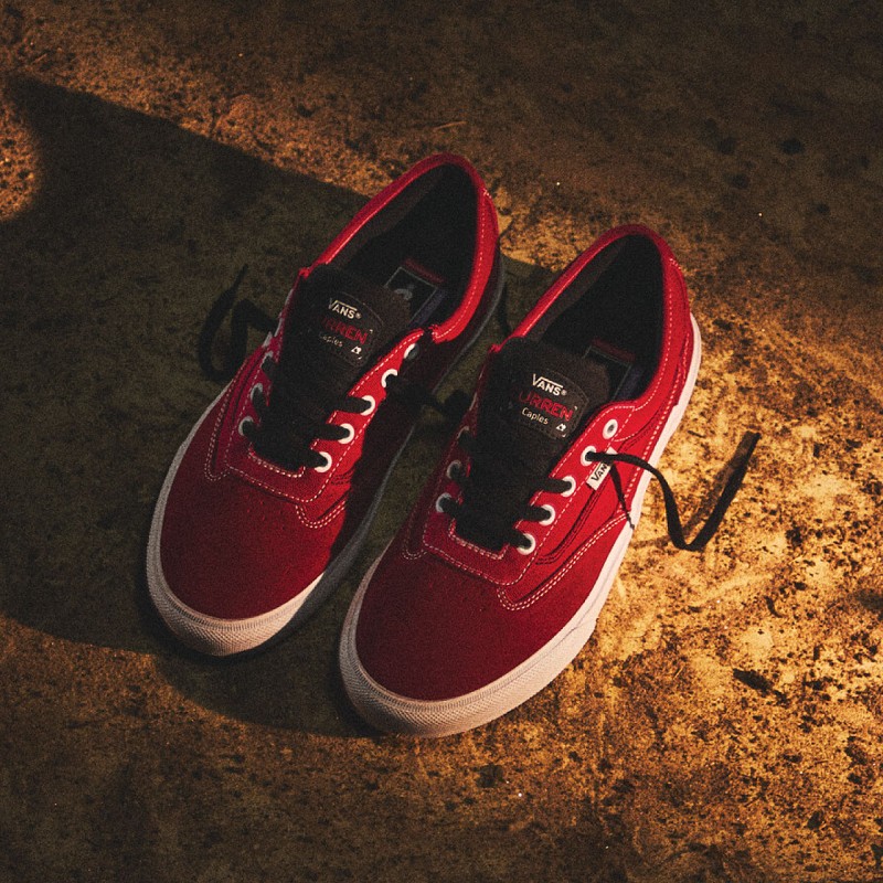 VANS SKATE CURREN CAPLES RED/WHITE