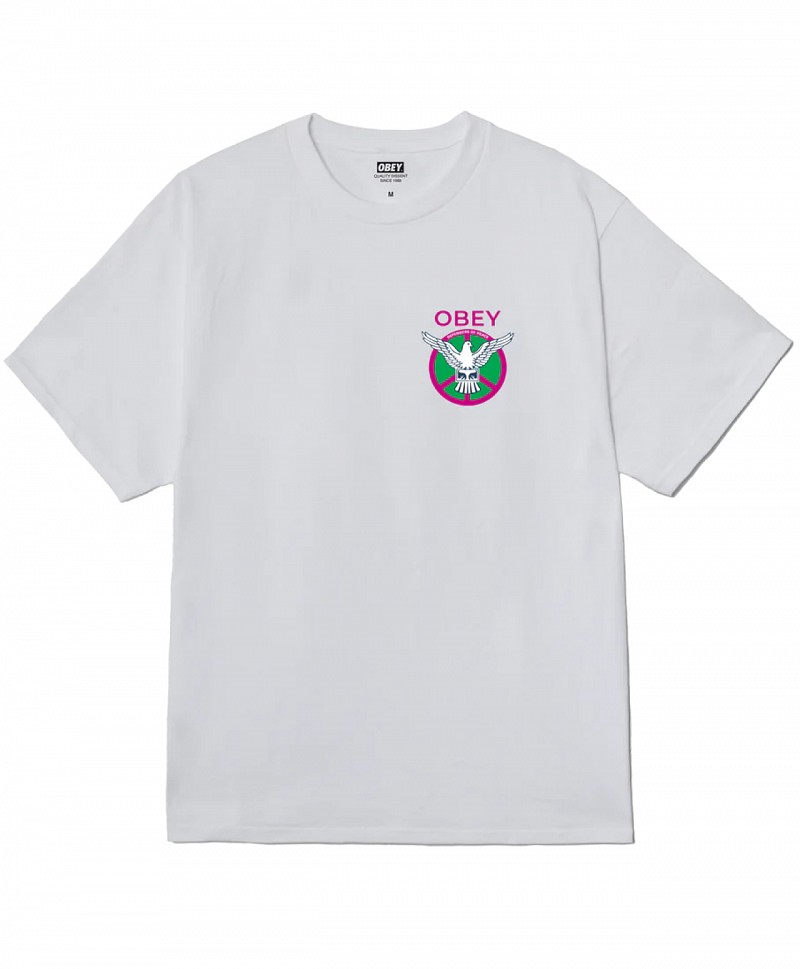OBEY PEACE DEFENDERS TEE WHITE
