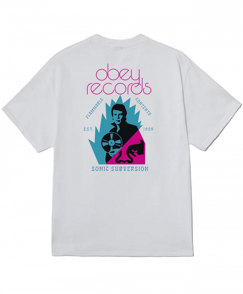 OBEY SONIC SUBVERSION TEE WHITE
