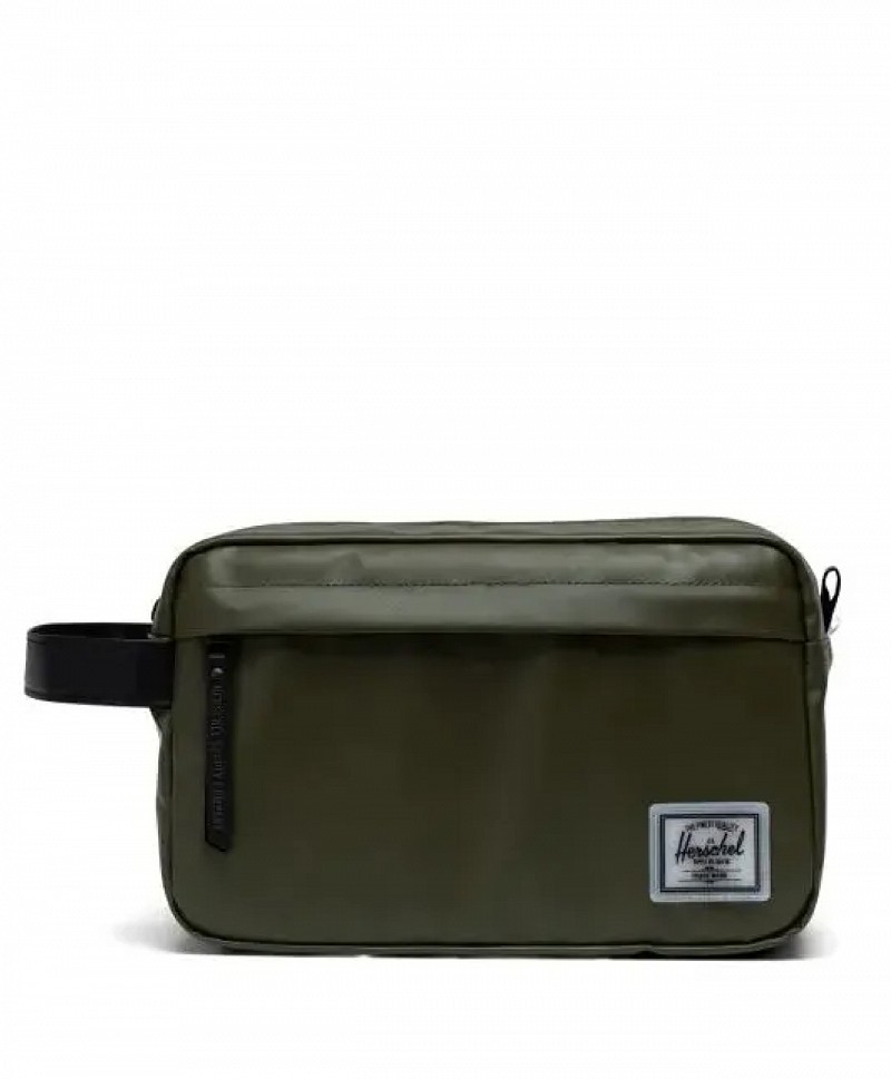 HERSCHEL CHAPTER WEATHER RESISTANT TRAVEL KIT IVY GREEN
