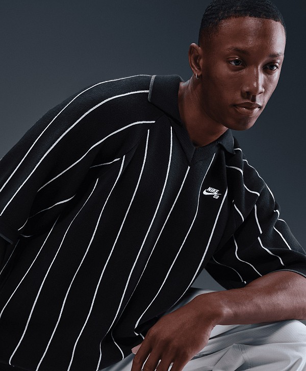 NIKE SB POLO SWEATER BLACK/SAIL