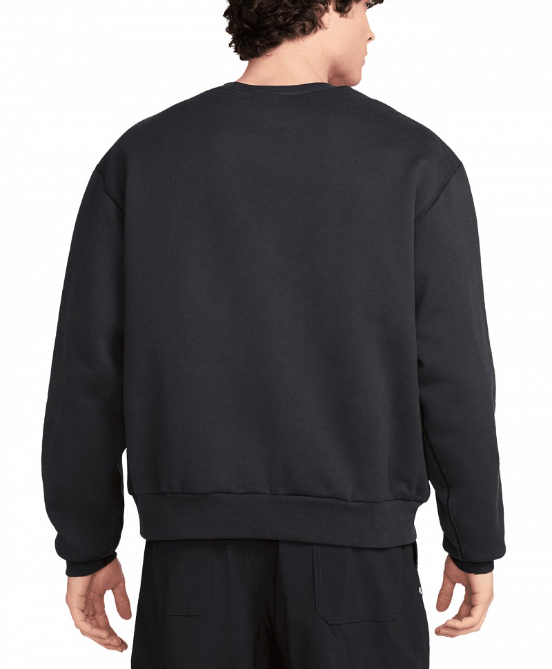 NIKE SB ESSENTIAL GFX FLEECE CREW BLACK/WHITE