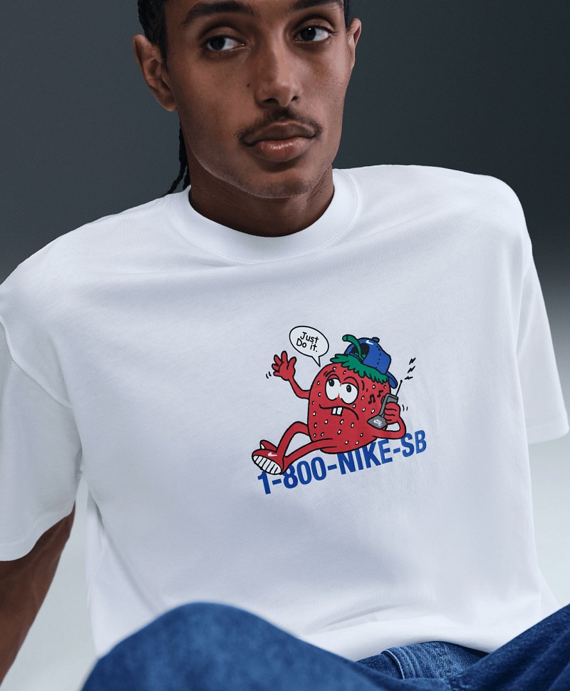NIKE SB MAX 90 OC FLIP PHONE TEE WHITE