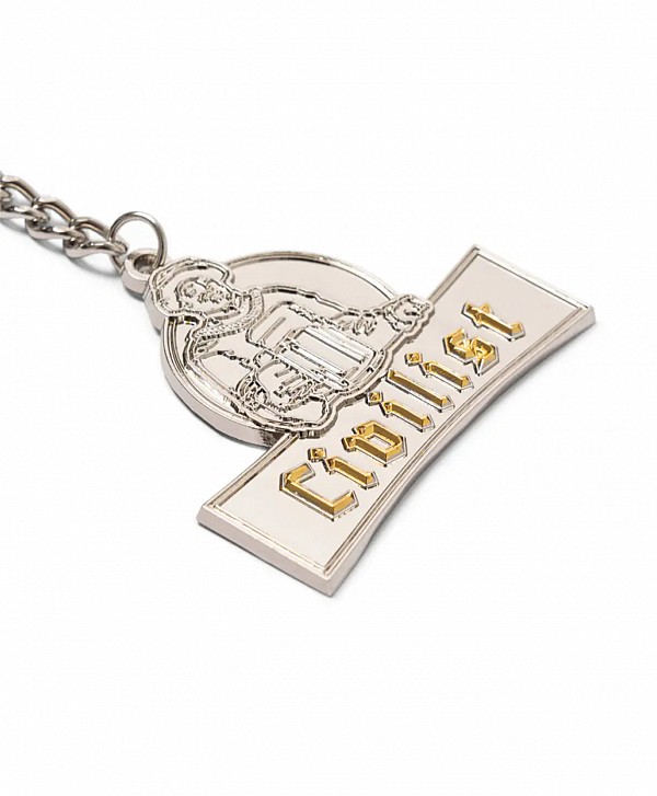 CIVILIST SCHULLE CHROME KEYCHAIN SILVER