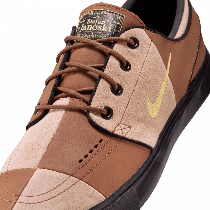 NIKE SB JANOSKI OG+ PREMIUM LIGHT BRITISH TAN/SATURN GOLD-HEMP-BLACK