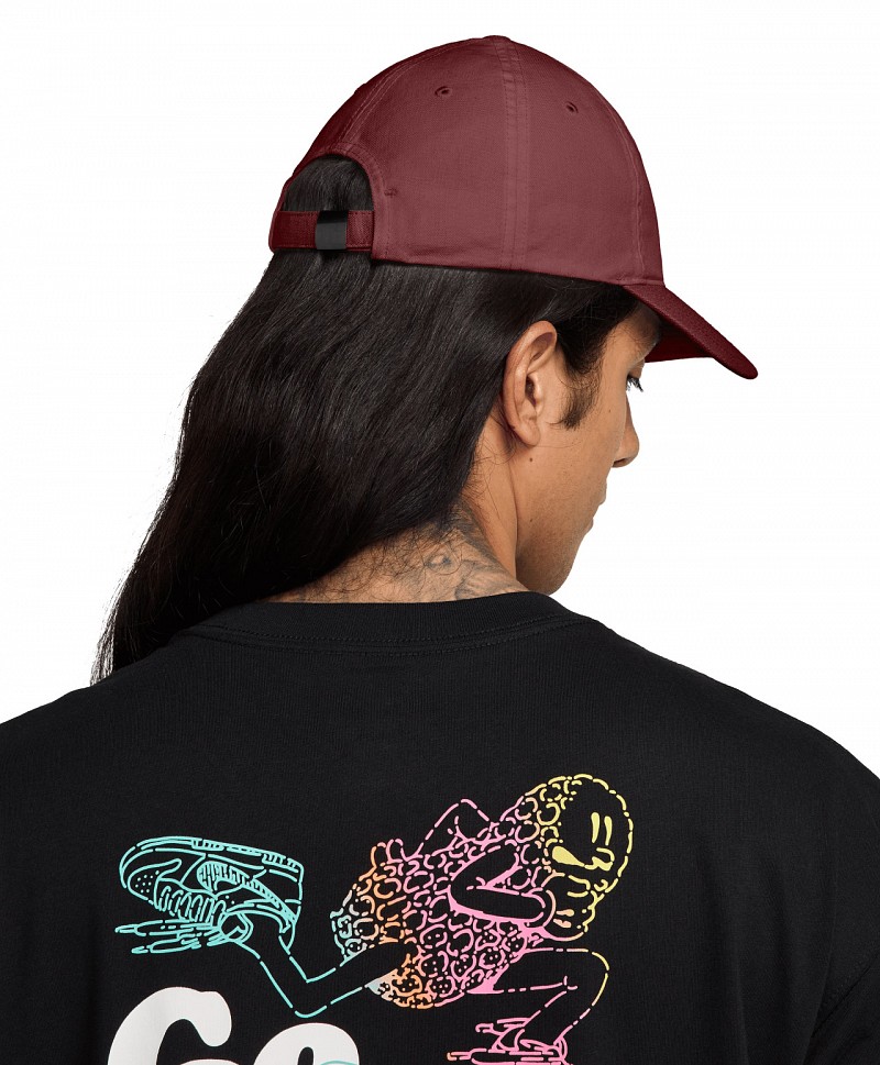 NIKE SB CLUB HAT DARK TEAM RED/WHITE