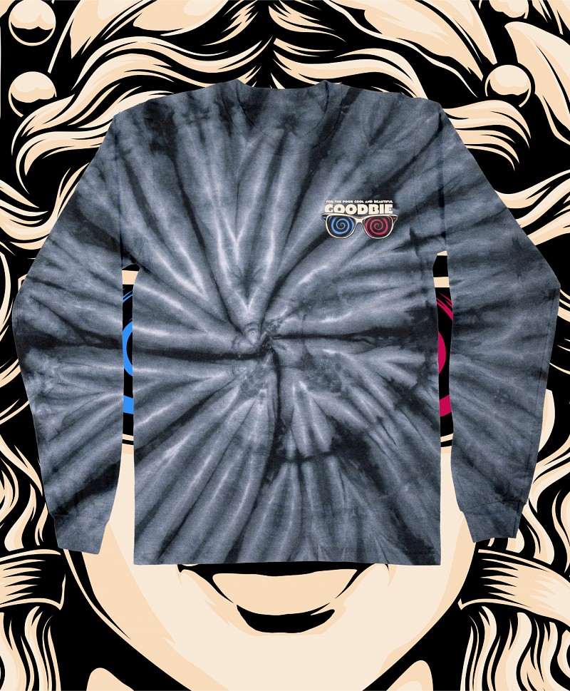 GOODBIE KARRY GLOW TIE DYE LONG SLEEVE BLACK