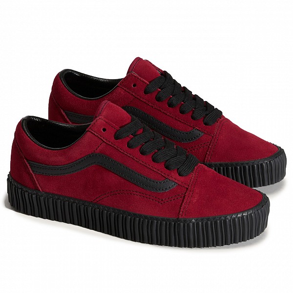 VANS OLD SKOOL CREEPER GRUNGE BORDEAUX RED