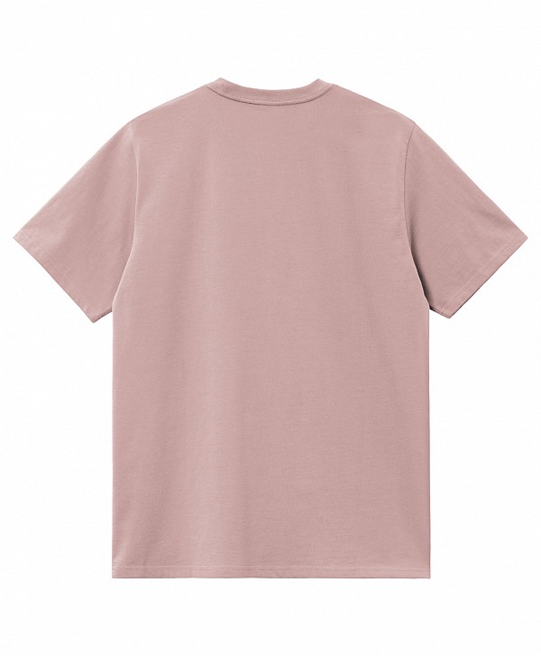 CARHARTT WIP POCKET TEE GLASSY PINK