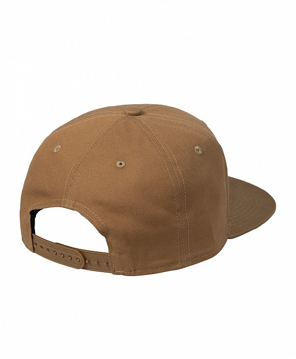CARHARTT WIP LOGO CAP HAMILTON BROWN