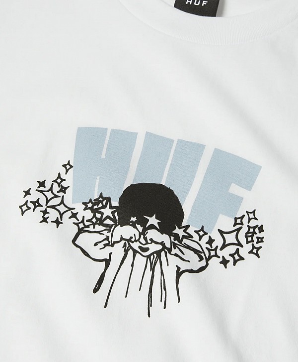 HUF DAZED TEE WHITE