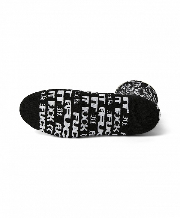 HUF FUCK IT FLYER SOCKS BLACK