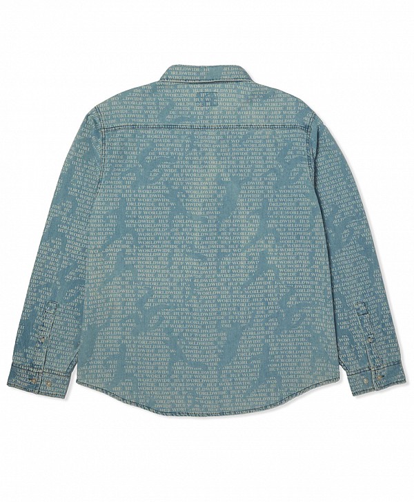 HUF CEREMONY DENIM SHIRT INDIGO