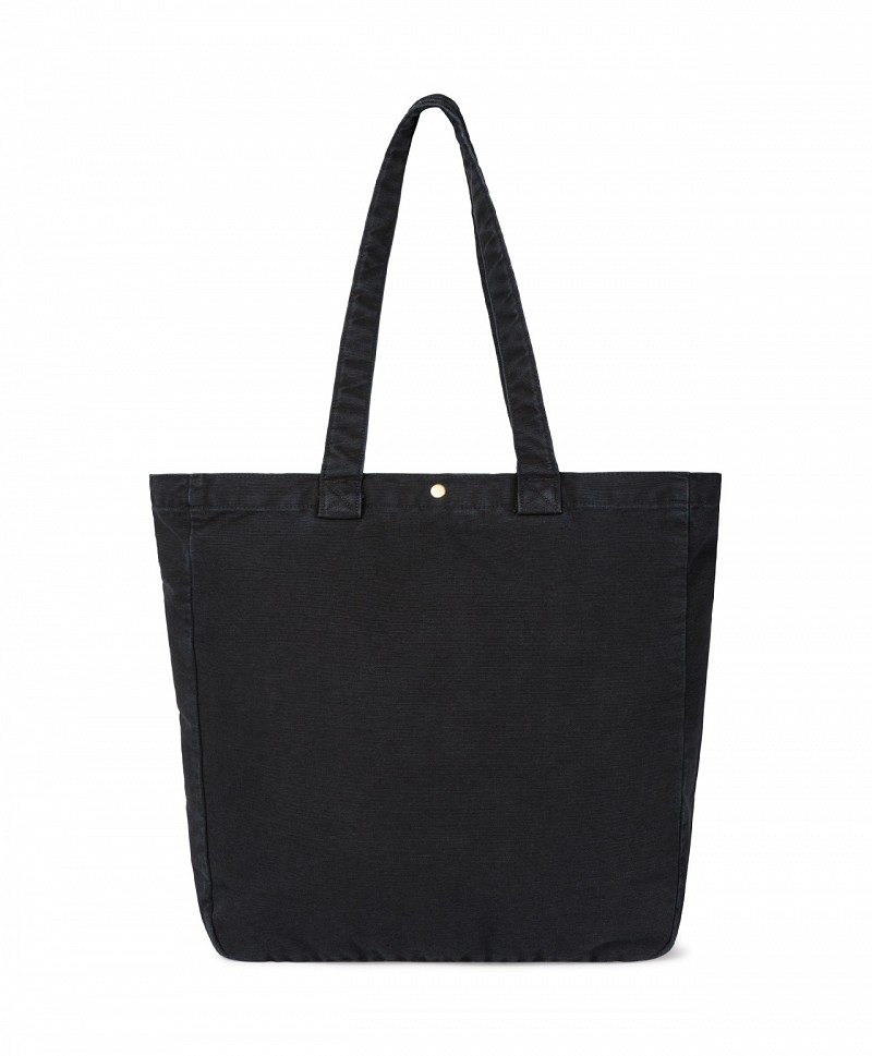 CARHARTT WIP BAYFIELD TOTE BAG BLACK STONE CANVAS