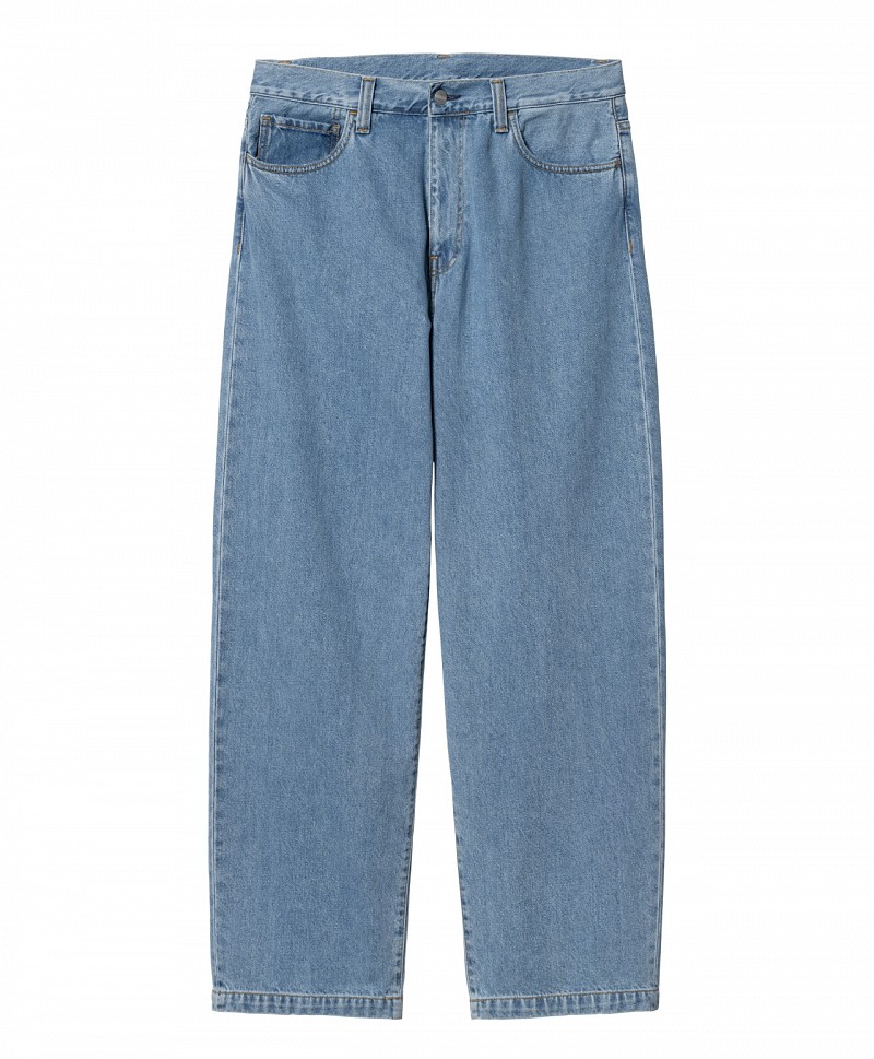CARHARTT WIP LANDON PANT BLUE HEAVY STONE WASHED