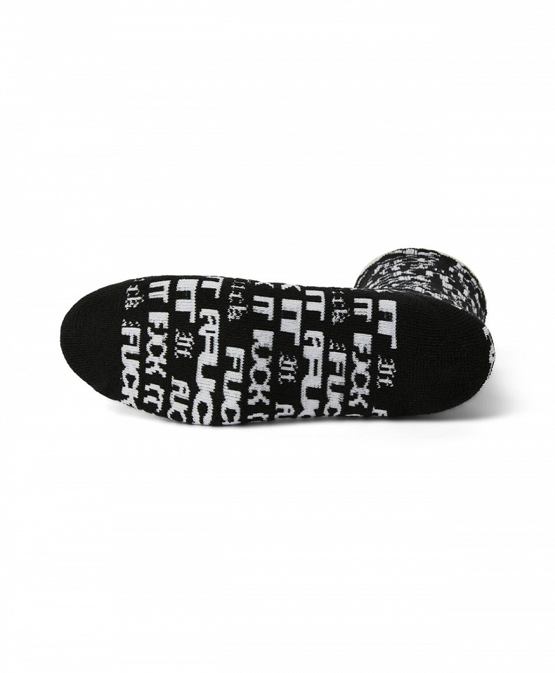 HUF FUCK IT FLYER SOCKS BLACK