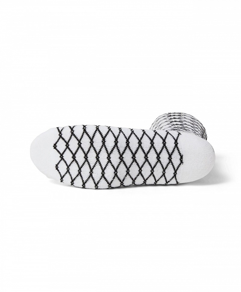 HUF BROKEN FENCE SOCKS WHITE