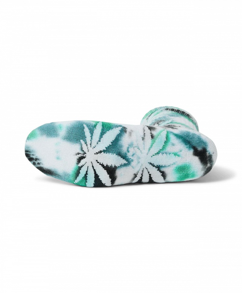 HUF PLANTLIFE TIEDYE SOCKS GREEN