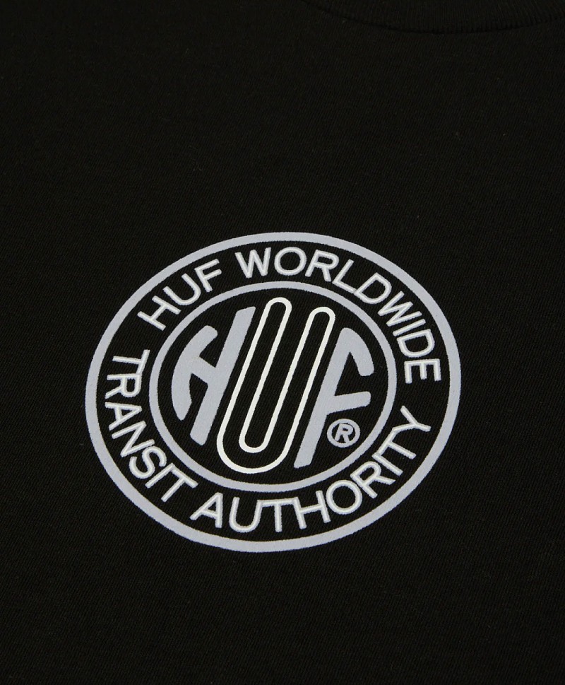 HUF TOKEN TEE BLACK