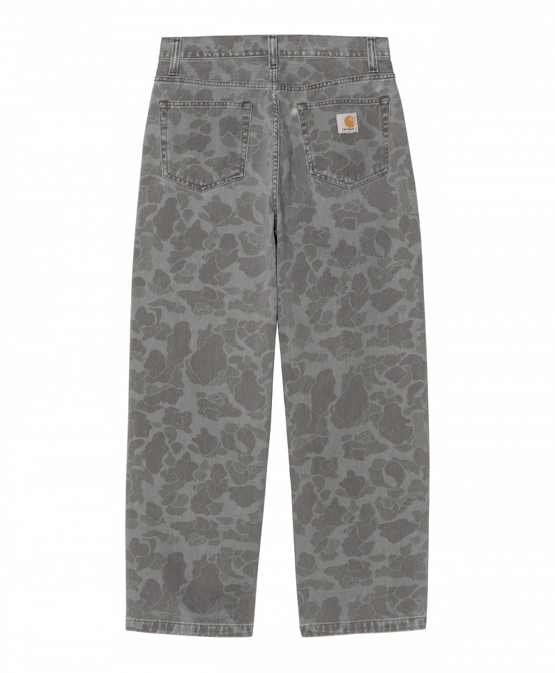 CARHARTT WIP DUCK LANDON PANT CAMO DUCK/BLACK HEAVY BLEACHED