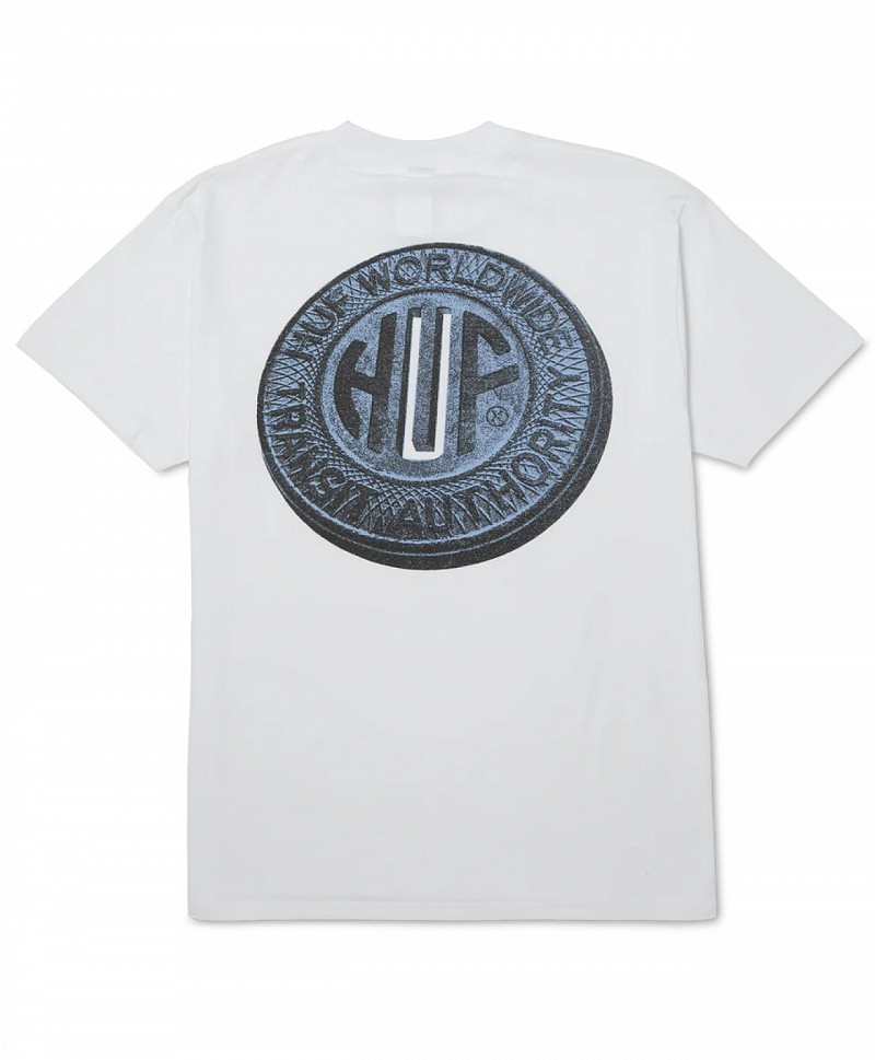 HUF TOKEN TEE WHITE