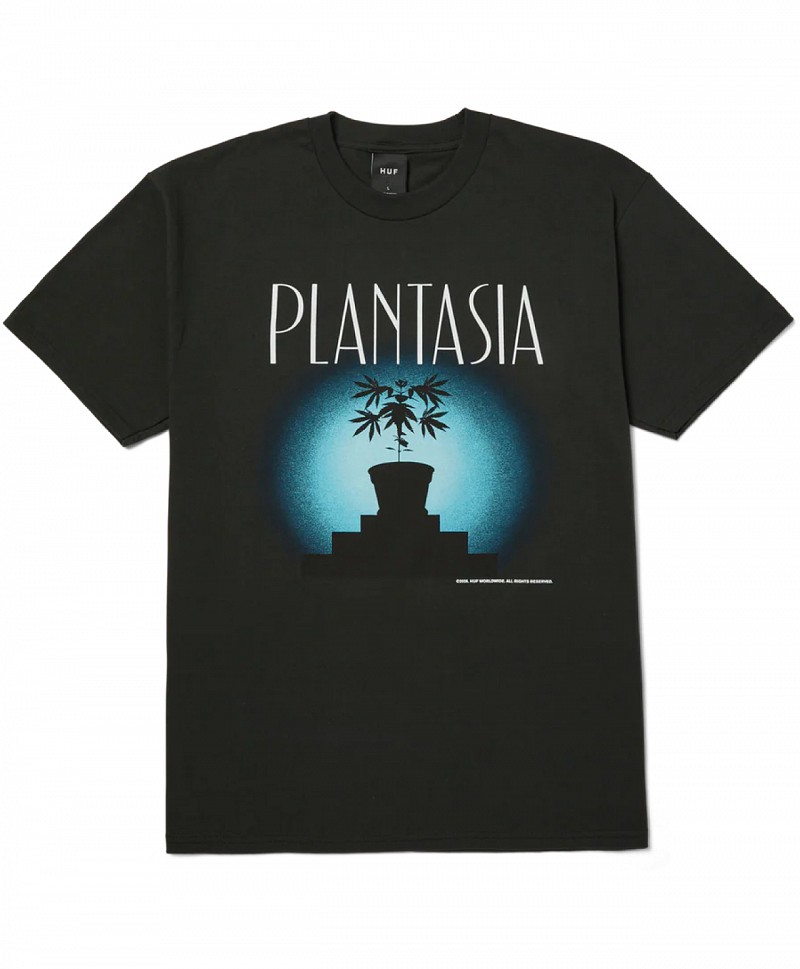 HUF PLANTASIA TEE VINTAGE BLACK
