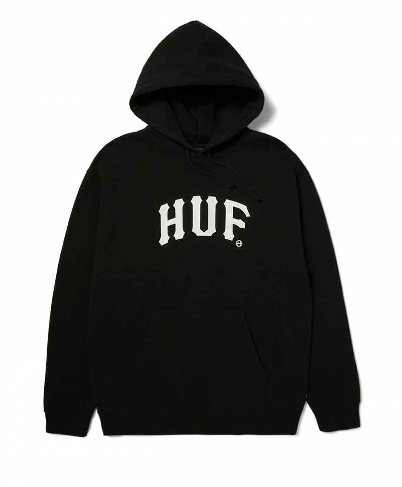 HUF ARCH HOOD BLACK