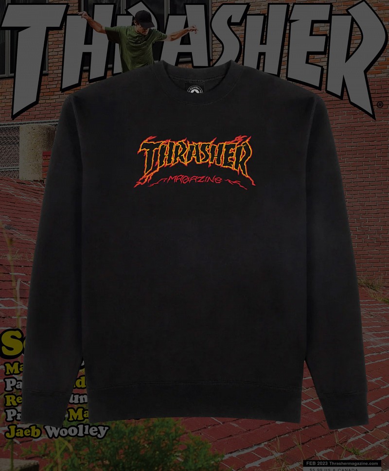 THRASHER CRACKED BY EXTEENAGER CREW BLACK