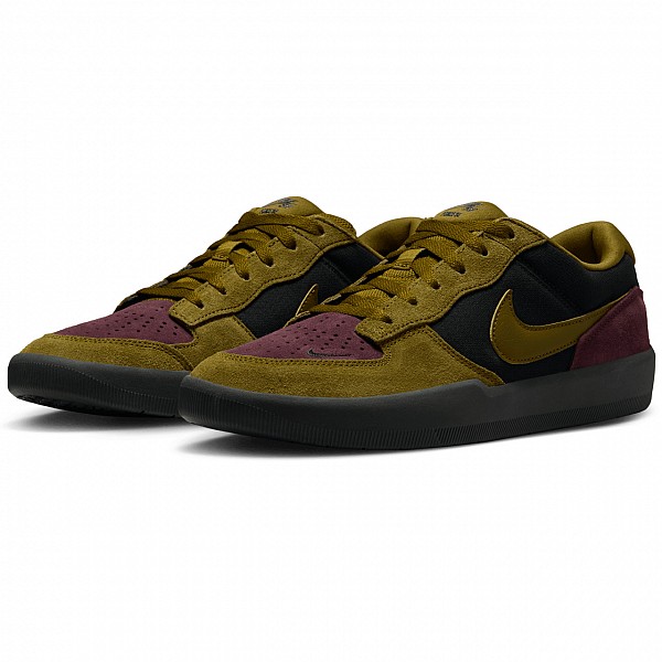 NIKE SB FORCE 58 BLACK/OLIVE FLAK-BURGUNDY CRUSH-OFF NOIR