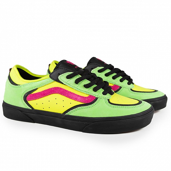VANS SKATE ROWLEY NEON PINK/GREEN