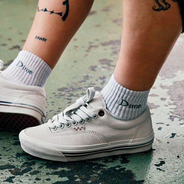 VANS X DIME SKATE ERA STUB WHITE