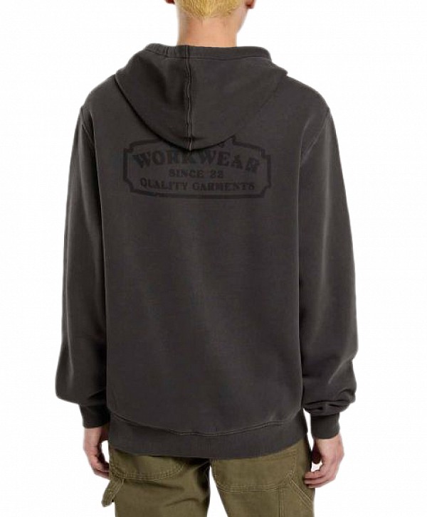 DICKIES CHRISTIANA HOOD BLACK GARMENT DYED