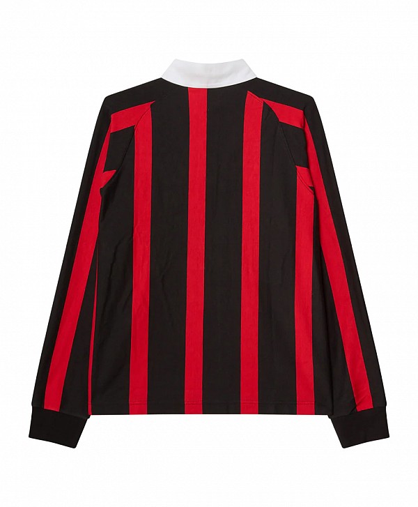 OBEY LANDON STRIPE POLO LONG SLEEVE BLACK/MULTI