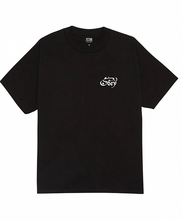 OBEY MOON & STARS TEE BLACK