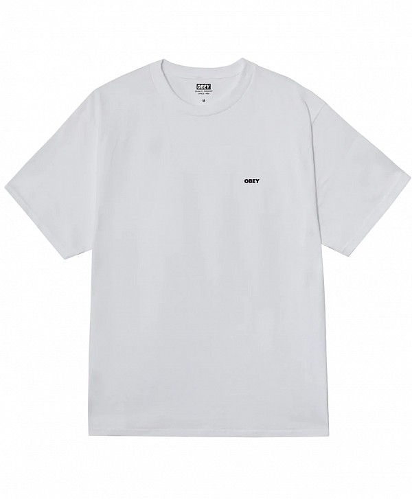 OBEY QUARTER ICON TEE WHITE
