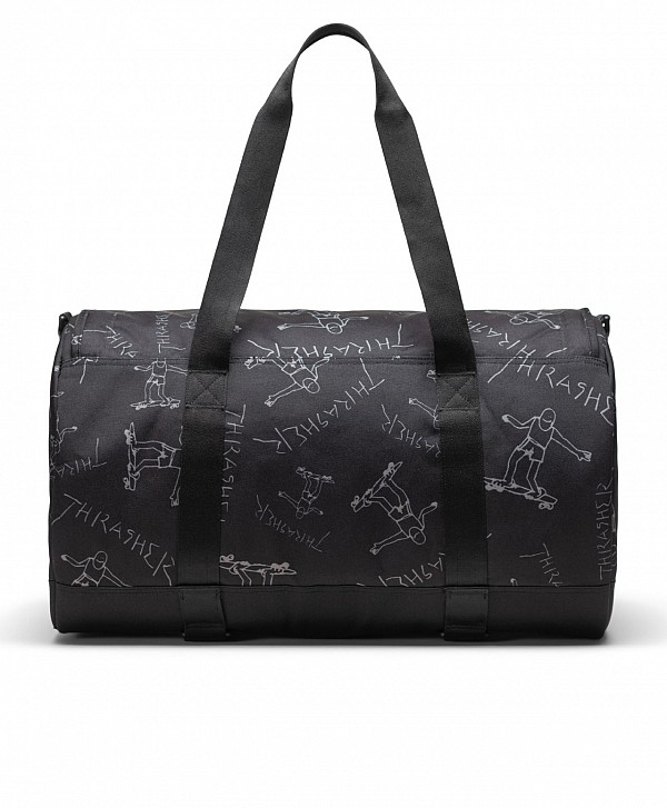 HERSCHEL X THRASHER GONZ HERITAGE SKATE DUFFLE BAG BLACK