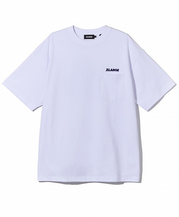 XLARGE SLANTED OG POCKET TEE WHITE/BLACK