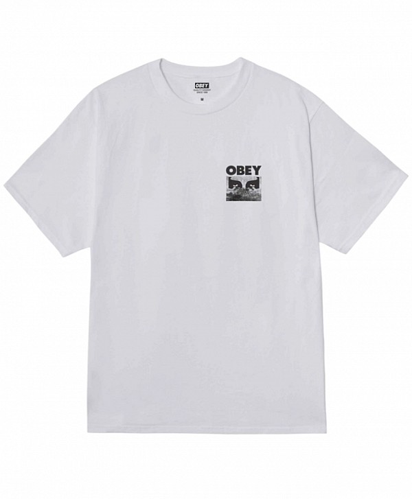 OBEY IN A DIFFERENT PLACE TEE WHITE