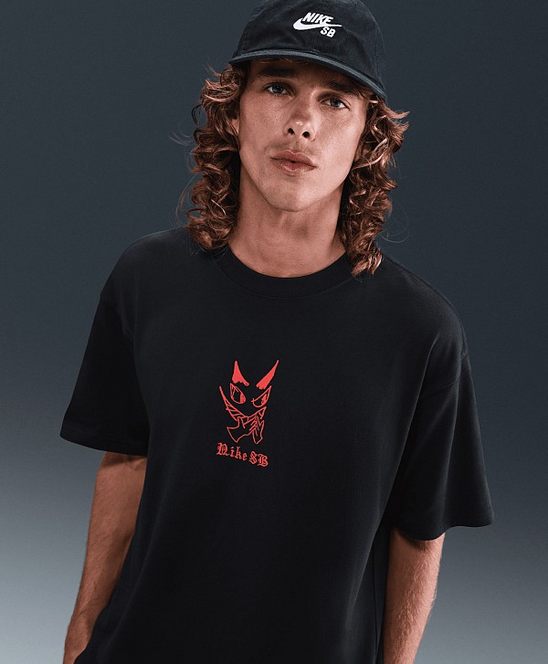 NIKE SB CHARCOAL DUNK TEE BLACK