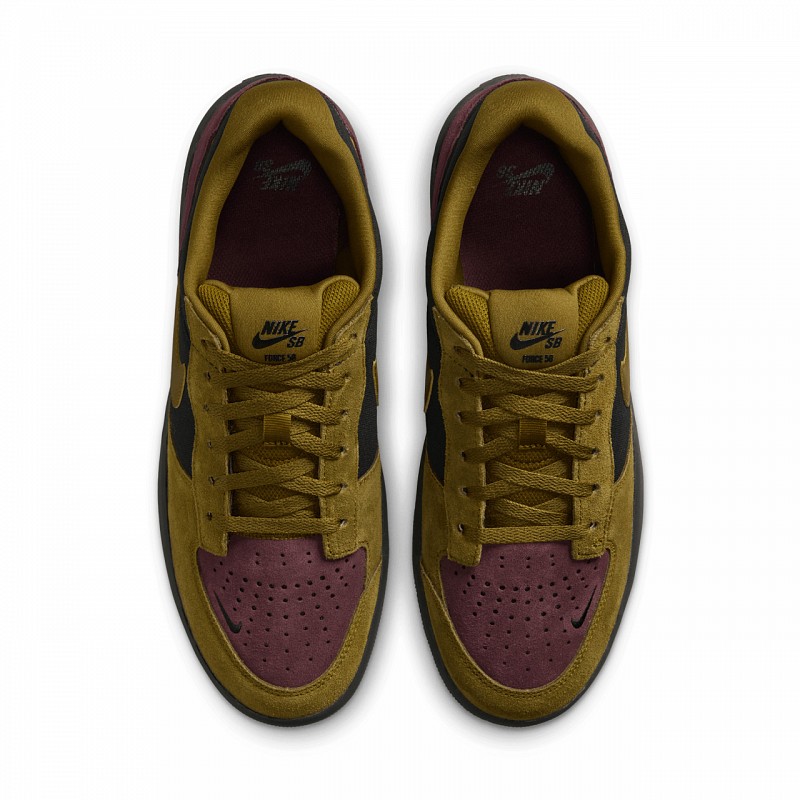 NIKE SB FORCE 58 BLACK/OLIVE FLAK-BURGUNDY CRUSH-OFF NOIR