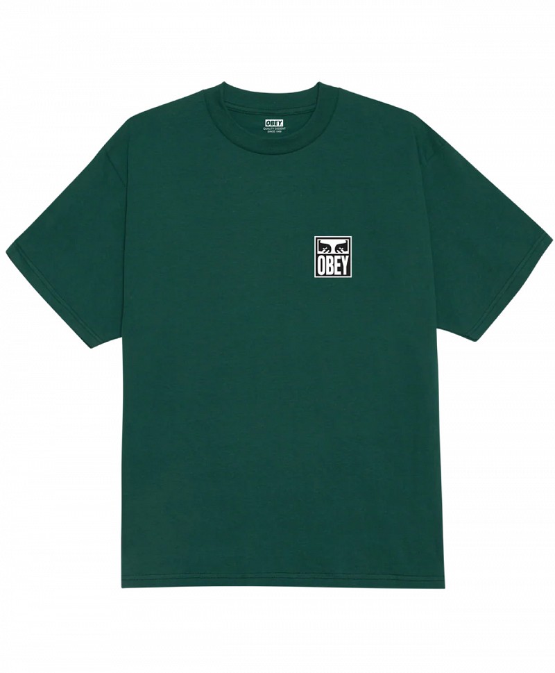 OBEY EYES ICON II TEE RAINFOREST