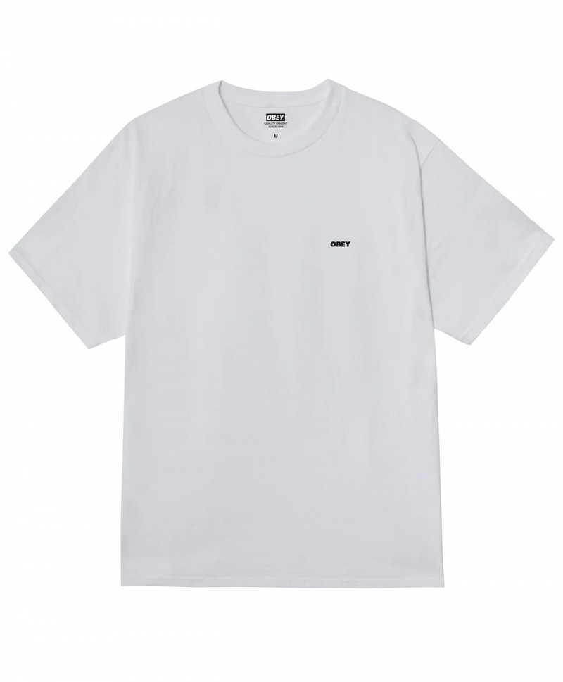 OBEY ART STUDIO FLOWERS TEE WHITE