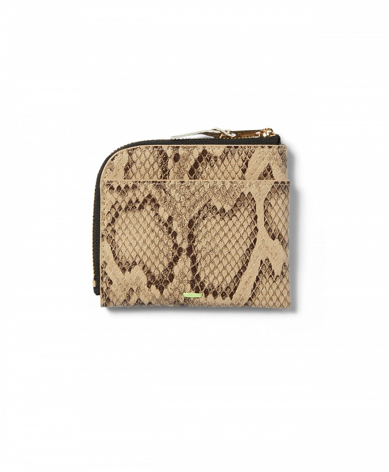 HUF FUCK IT SNAKESKIN WALLET BROWN