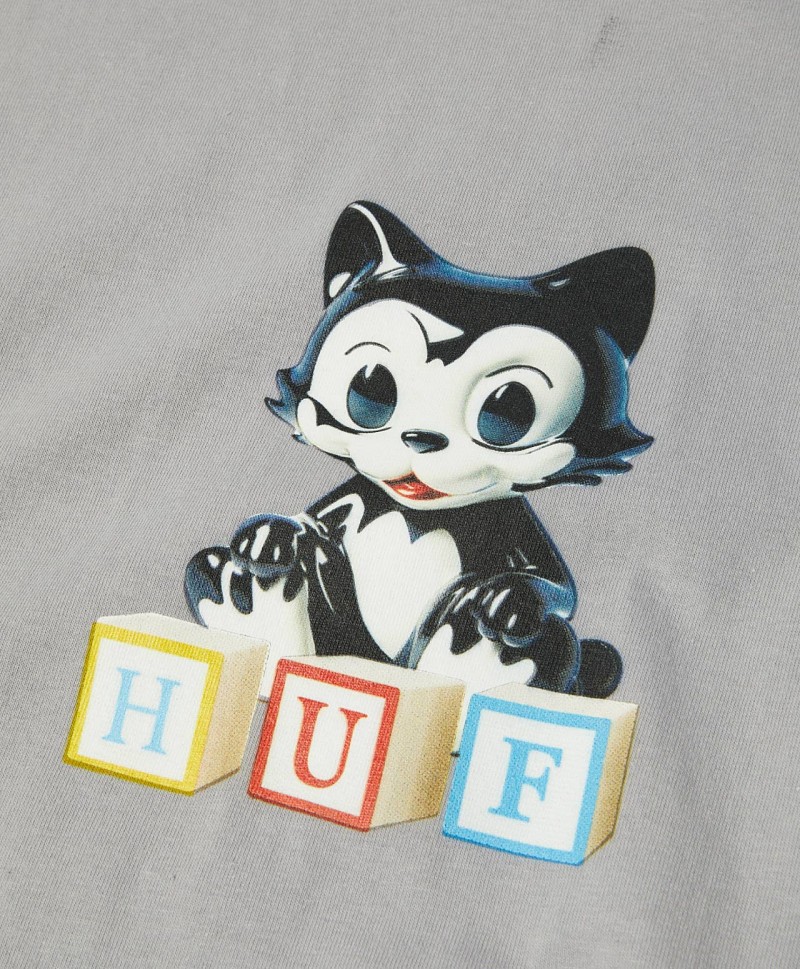 HUF BLOCKS TEE LILAC CHALK