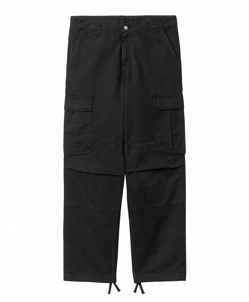 CARHARTT WIP REGULAR CARGO PANT BLACK GARMENT DYED
