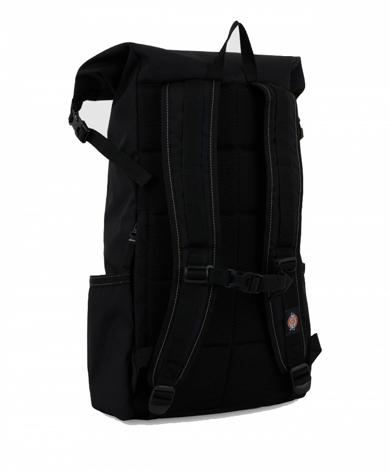 DICKIES ASHVILLE UTILITY ROLL TOP BACKPACK BLACK