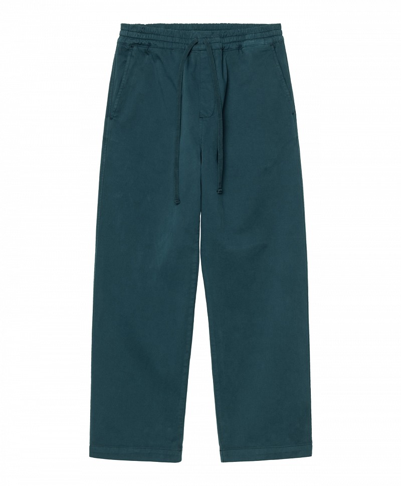 CARHARTT WIP FLOYDE PANT DEEP LAGOON GARMENT DYED
