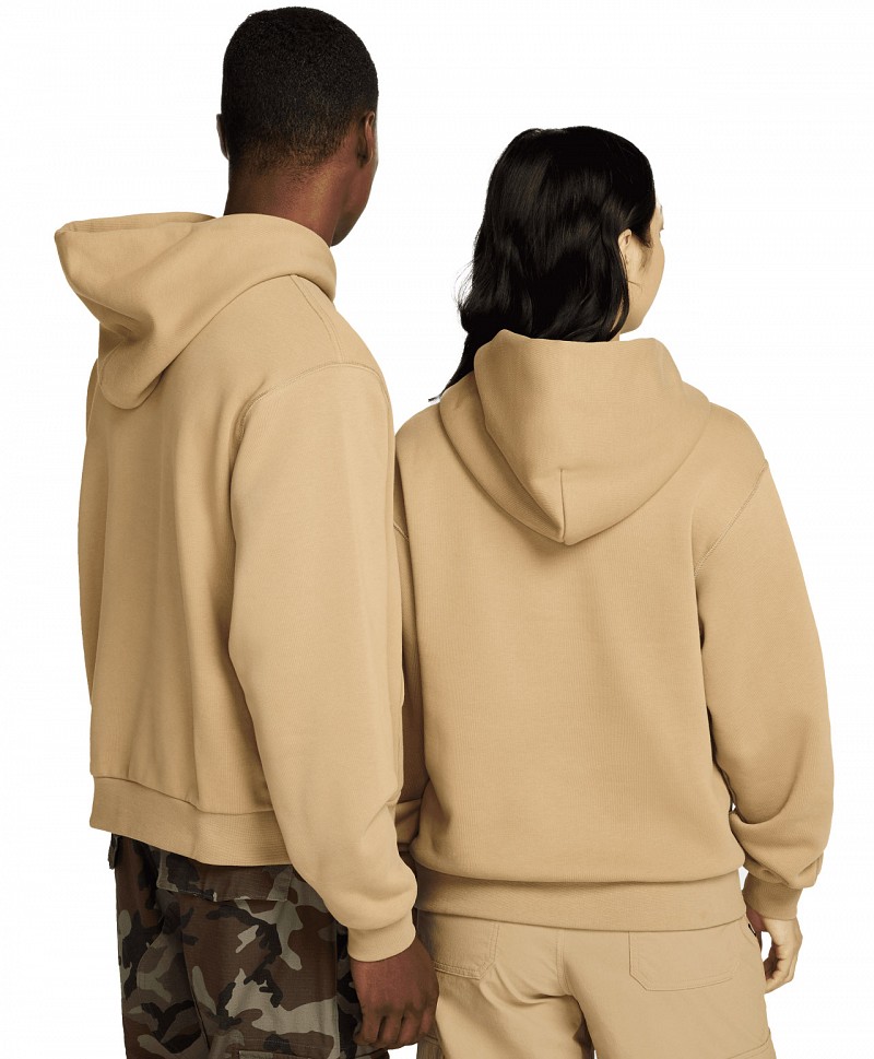 NIKE SB ESSENTIAL LOGO FLEECE HOOD PARACHUTE BEIGE/WHITE